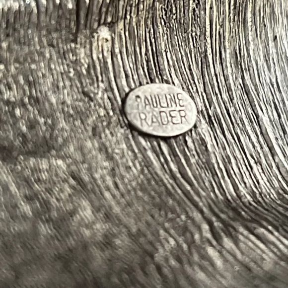 Vintage Pauline Rader Hinged Silver Tone Cuff Bracelet - Picture 7 of 8